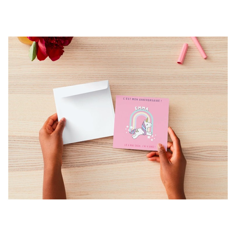 Invitation Anniversaire "Unicorn" | Une Carte Féérique et Magique pour Enfants Invitation Anniversaire "Unicorn" | Une Carte Féérique et Magique pour Enfants