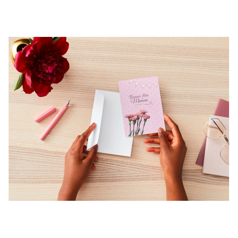 Carte de Fête des Mères "Maman Toute Rose" | Un Message Tendre et Fleuri Carte de Fête des Mères "Maman Toute Rose" | Un Message Tendre et Fleuri