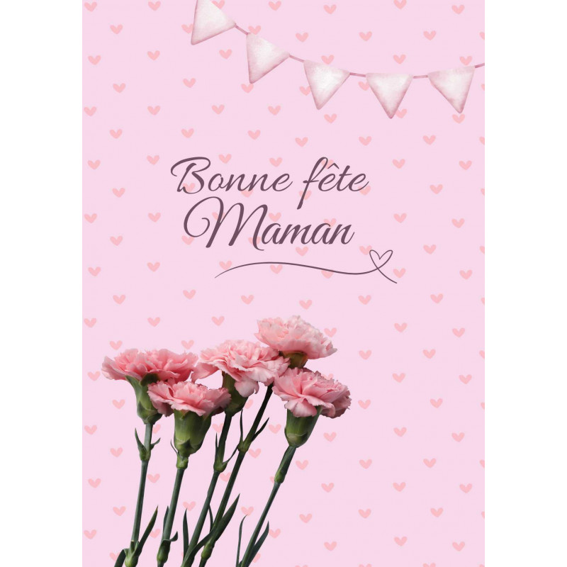 Carte de Fête des Mères "Maman Toute Rose" | Un Message Tendre et Fleuri Carte de Fête des Mères "Maman Toute Rose" | Un Message Tendre et Fleuri