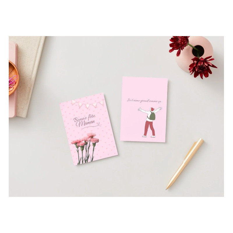 Carte de Fête des Mères "Maman Toute Rose" | Un Message Tendre et Fleuri Carte de Fête des Mères "Maman Toute Rose" | Un Message Tendre et Fleuri