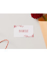 Marque-place mariage "Rouge Éternel" – Élégance et raffinement pour votre table