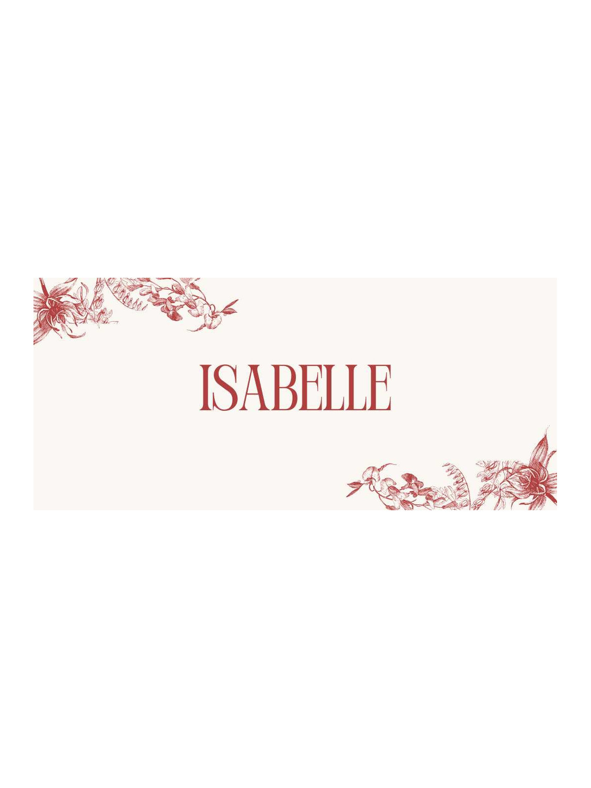 Marque-place mariage "Rouge Éternel" – Élégance et raffinement pour votre table