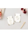Menu de mariage "Élégance Naturelle" – Raffinement et tons dorés pour votre table