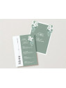 Menu de mariage Émeraude Florale – Élégance et nature à votre table