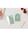 Menu de mariage Émeraude Florale – Élégance et nature à votre table
