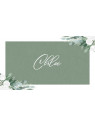 Marque-place mariage Émeraude Florale – Élégance et nature pour votre table