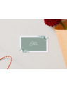 Marque-place mariage Émeraude Florale – Élégance et nature pour votre table
