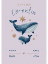 Faire-part Naissance Baleine Pastel – Doux & Personnalisé | Paper Story
