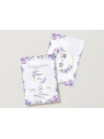 Faire-part de mariage floral – Élégance et romantisme en nuances de violet Faire-part de mariage floral – Élégance et romantisme en nuances de violet