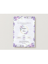 Faire-part de mariage floral – Élégance et romantisme en nuances de violet Faire-part de mariage floral – Élégance et romantisme en nuances de violet