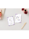 Faire-part de mariage floral – Élégance et romantisme en nuances de violet Faire-part de mariage floral – Élégance et romantisme en nuances de violet